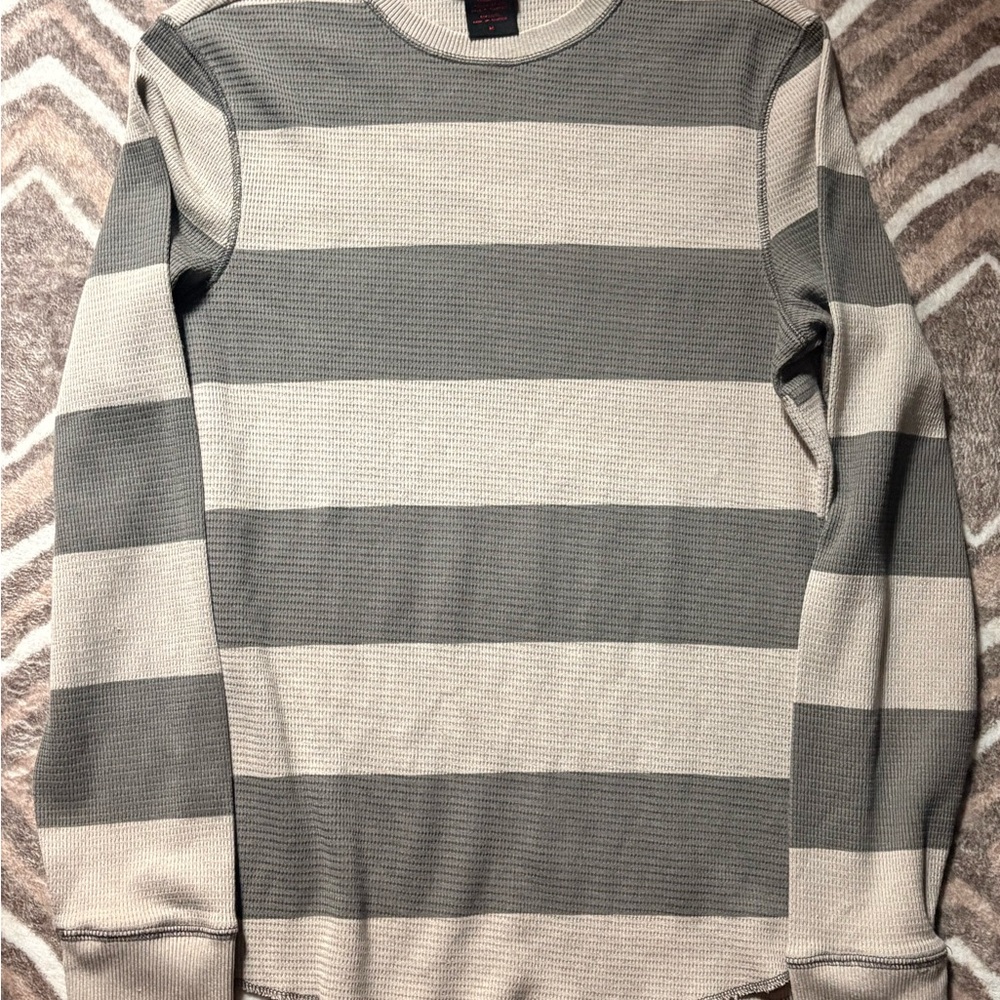Tony Hawk Gray and Cream Thermal Long Sleeve